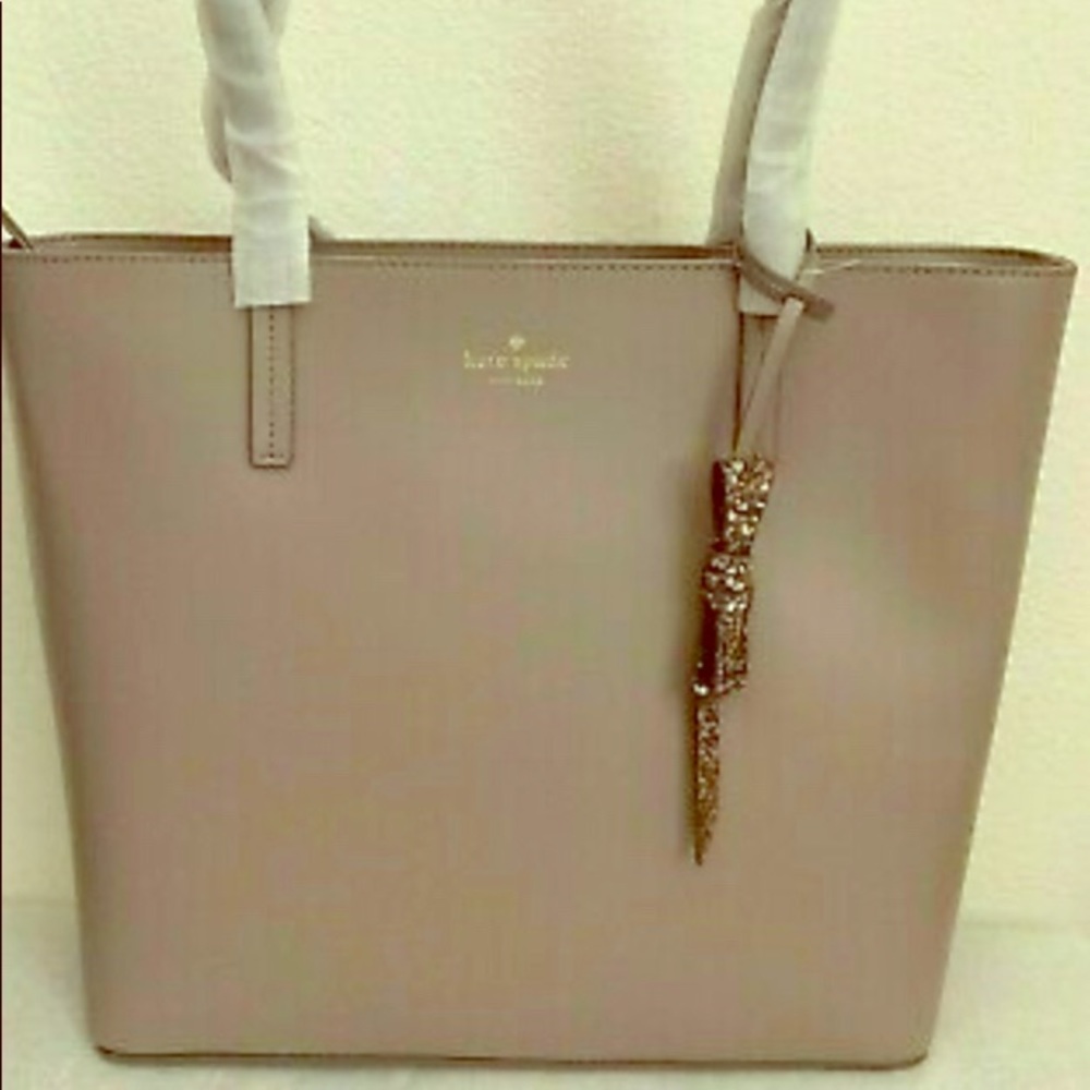 Kate Spade Bag Light Large Lavender Leather Tote